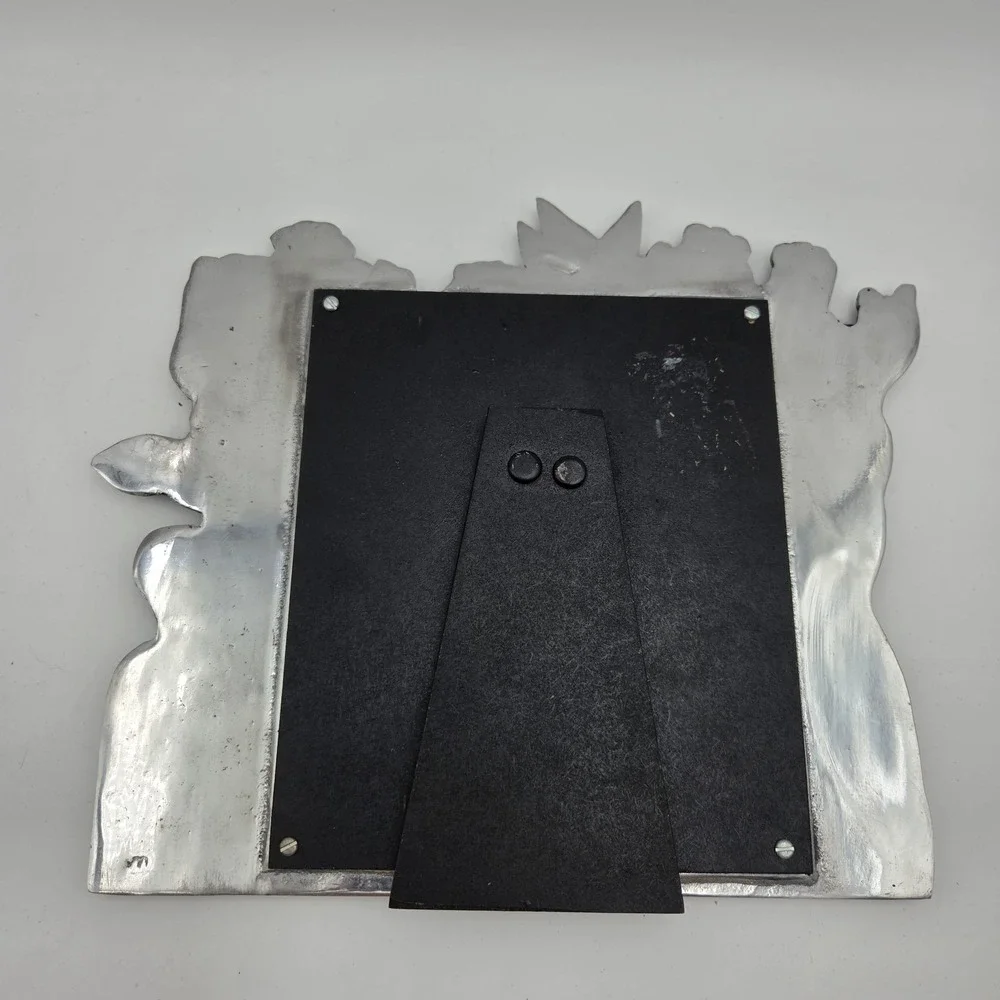 Vari Disenos Solid Mexican Pewter Picture Frame Prickly Pear Cactus 6